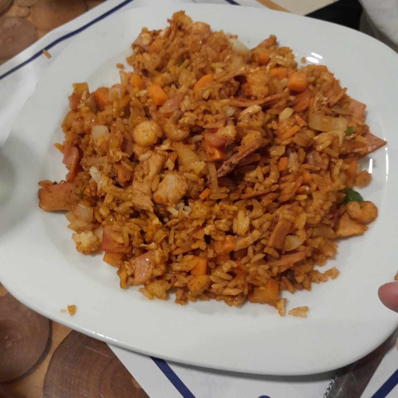 Arroz Frito con Camarones