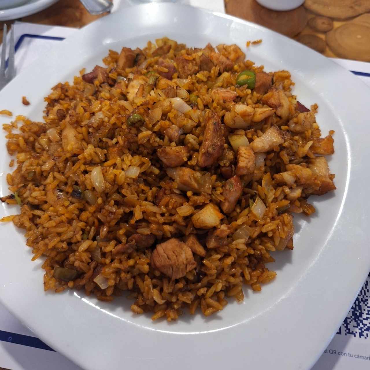 Arroz frito con puerco