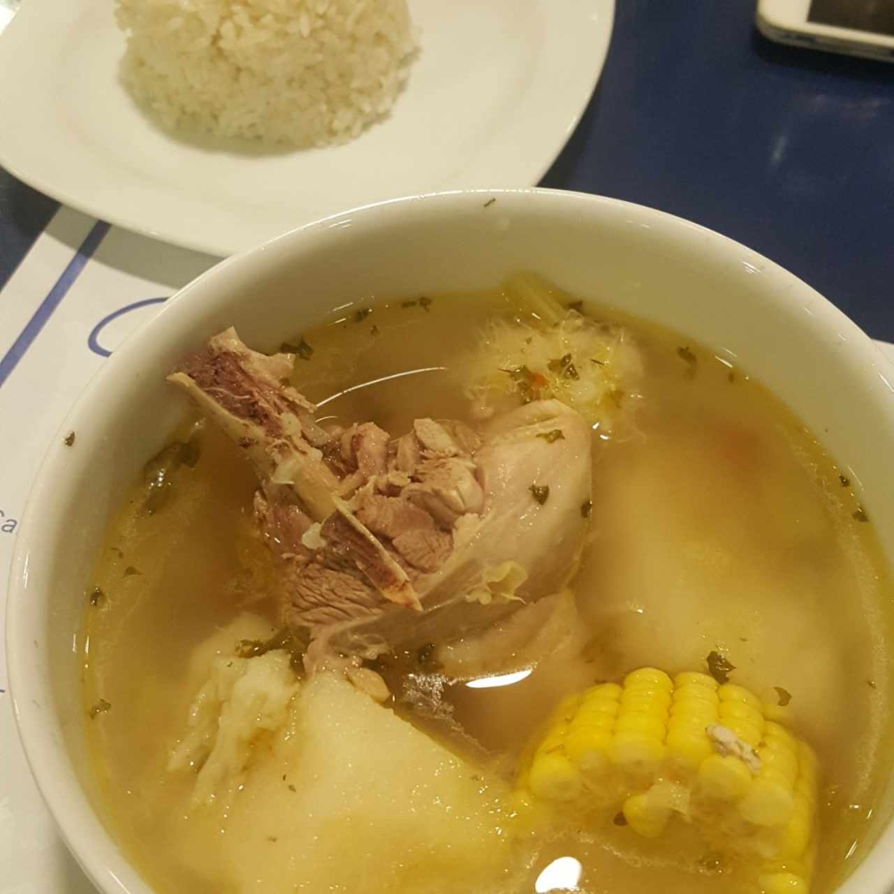 Sancocho con arroz