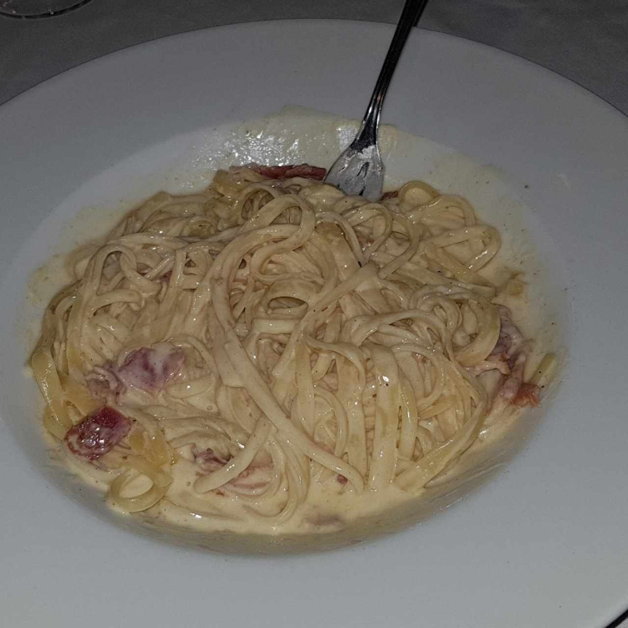 fetuchini carbonara