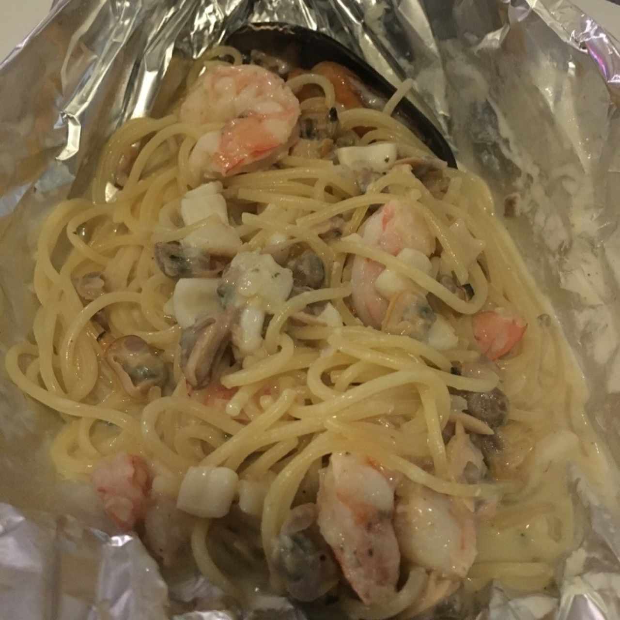 Spaguetti a la frutti di mare