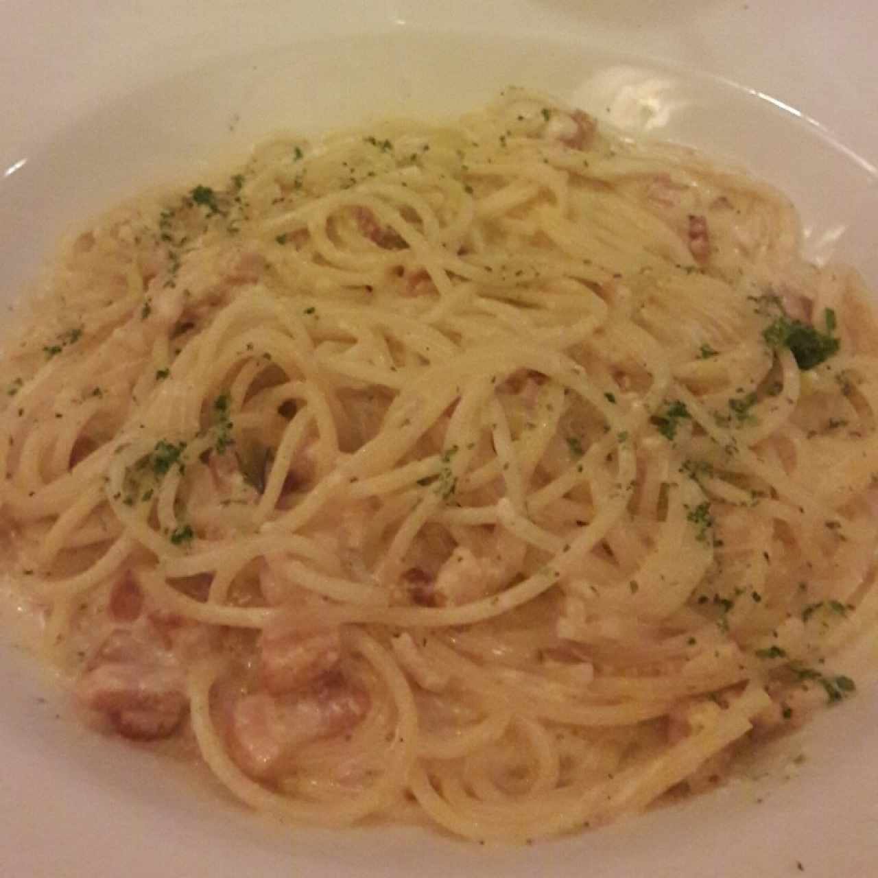 Spaghetini Carbonara