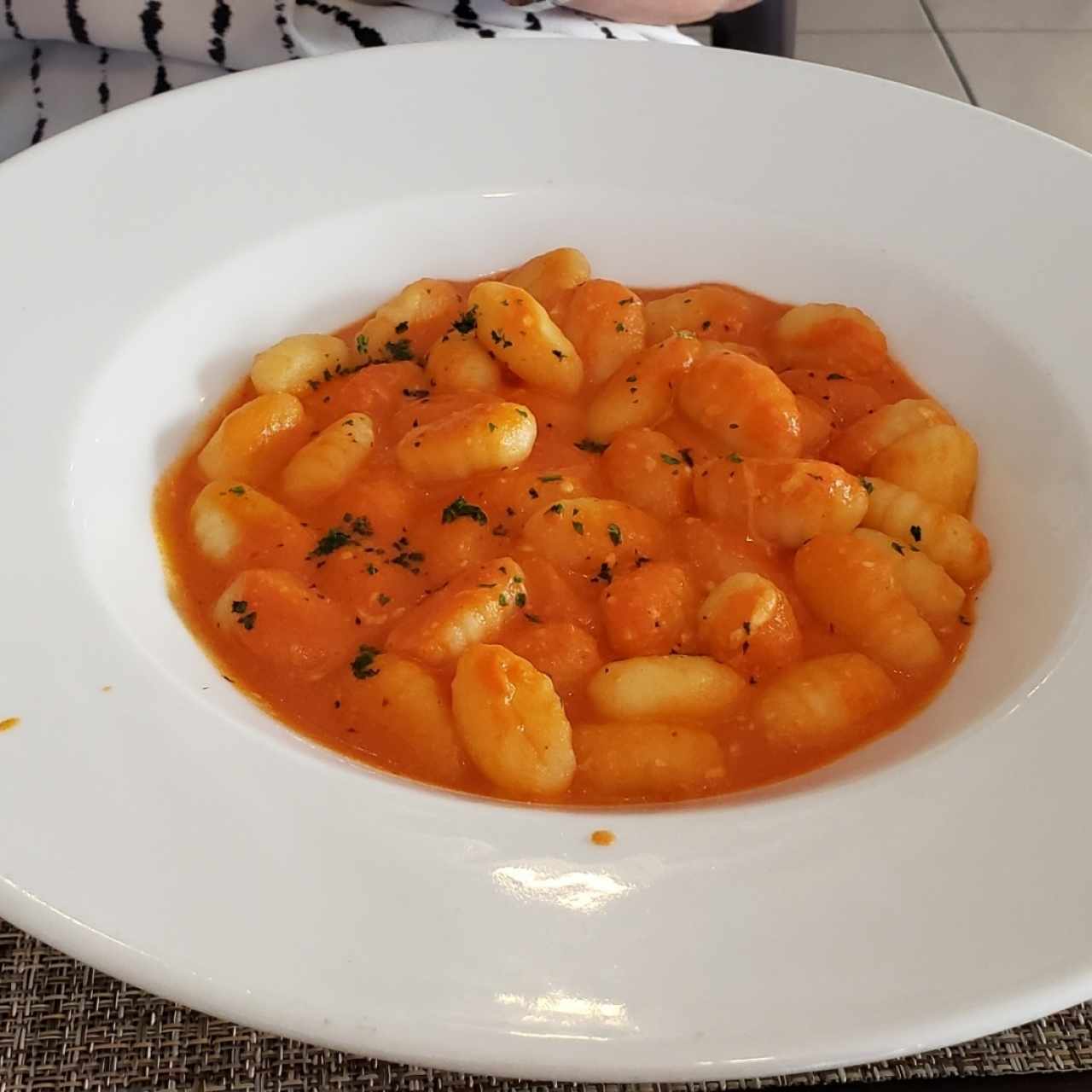 gnocci salsa rosada