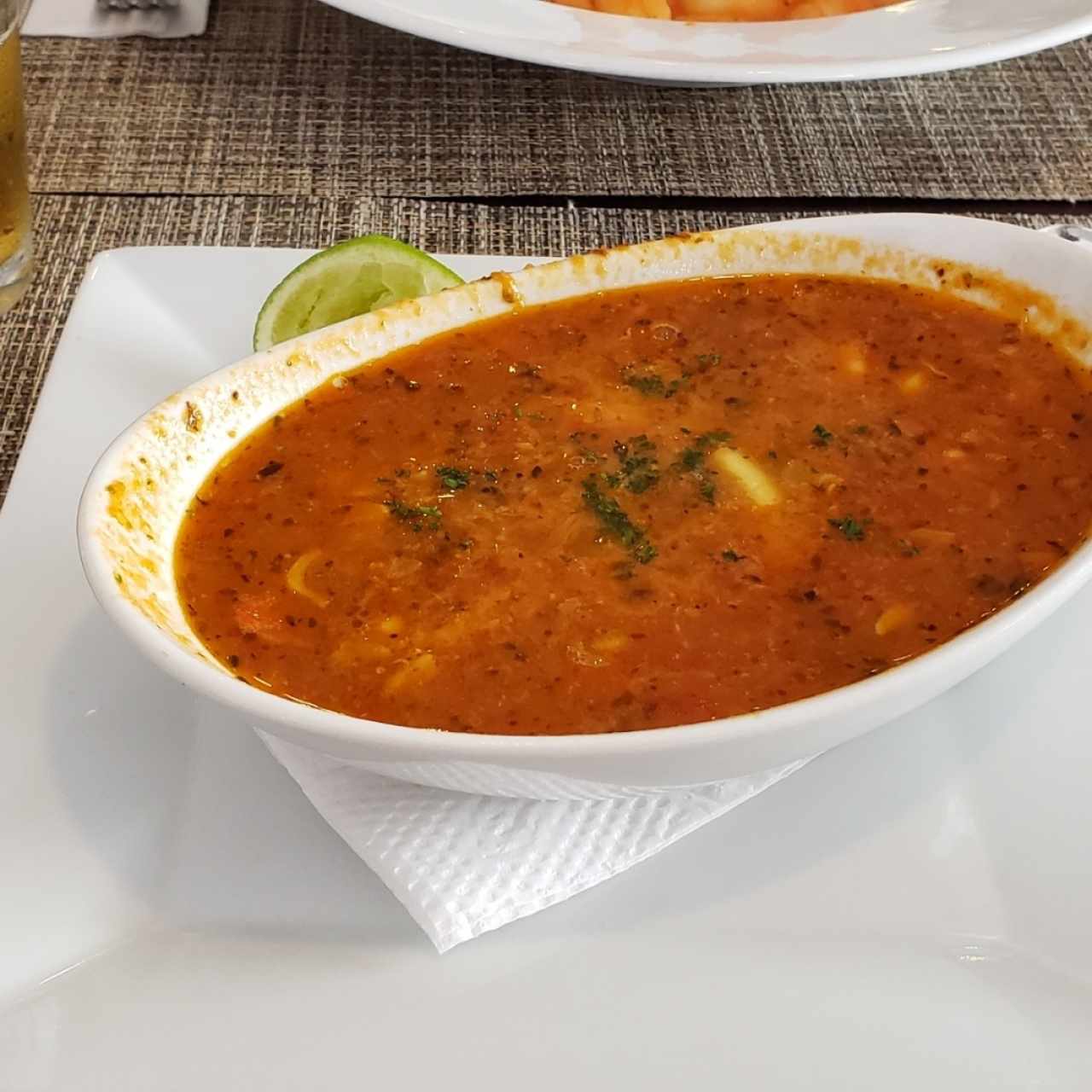 Entradas - Sopa de Marisco