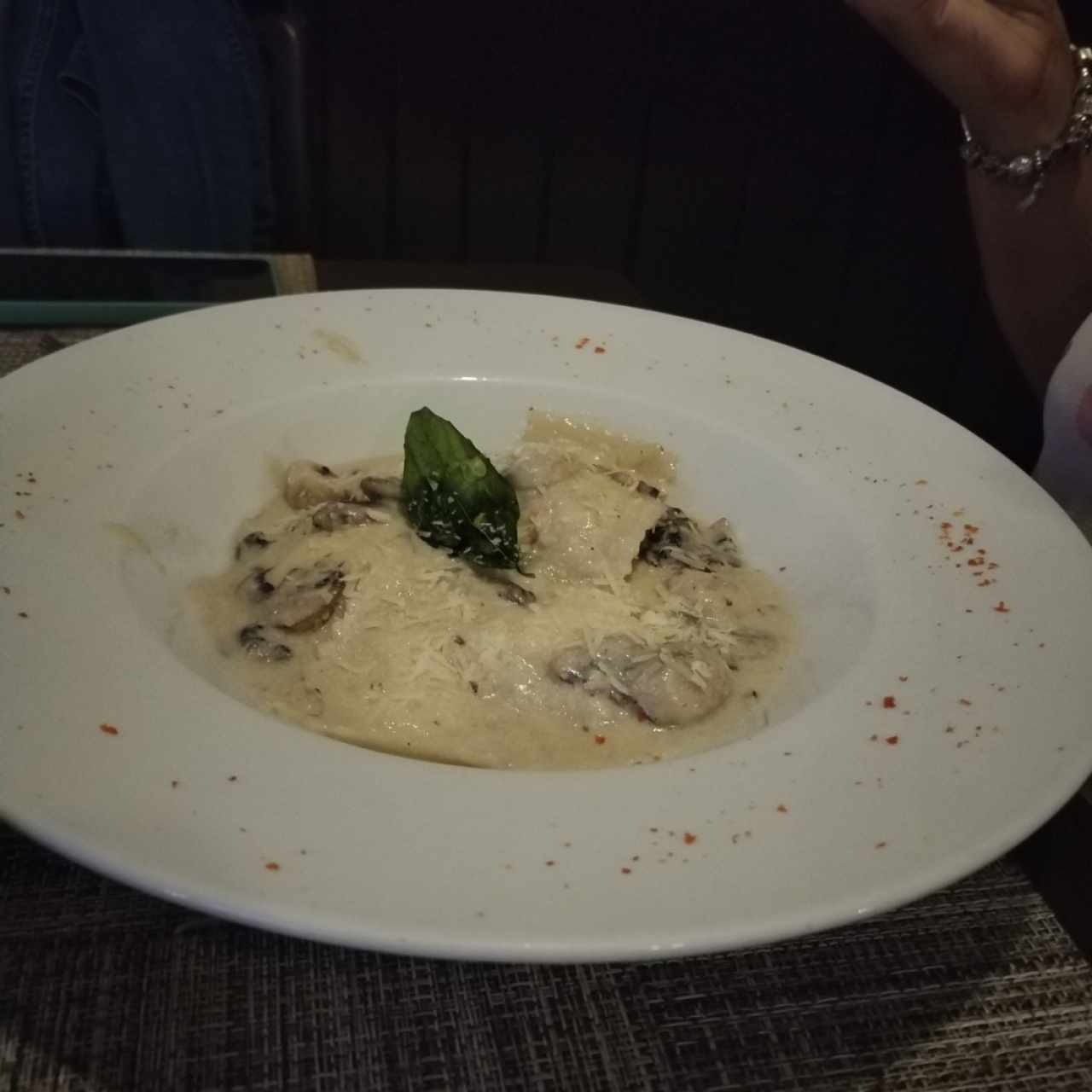 Ravioli con Hongos