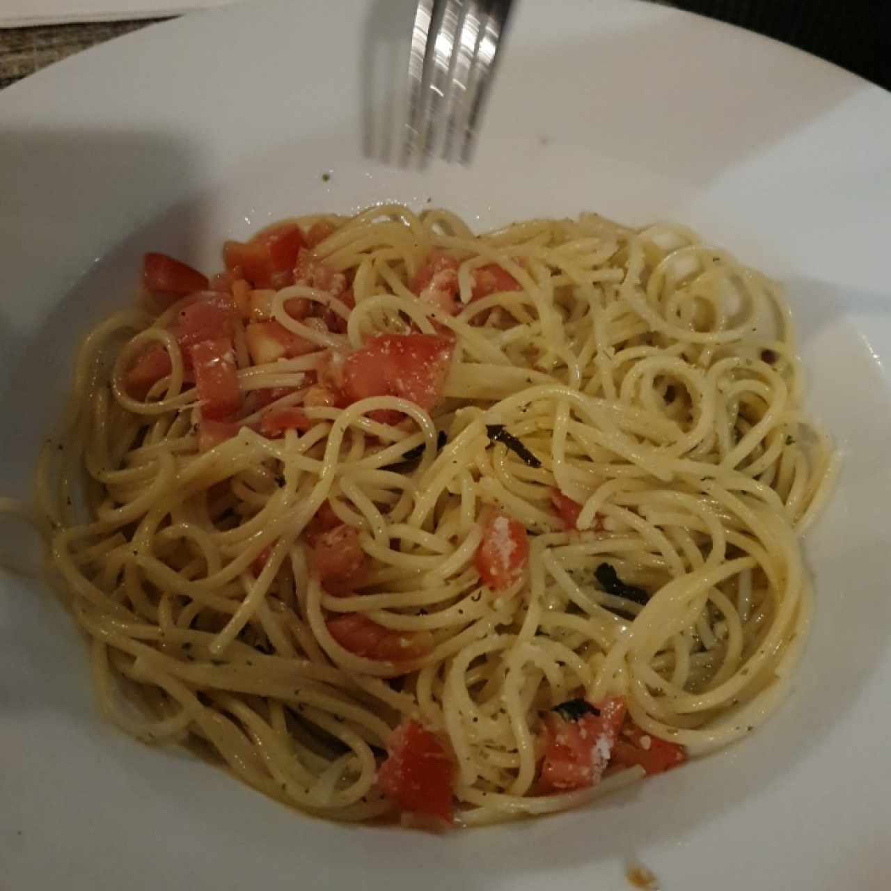 spaguetti al olio