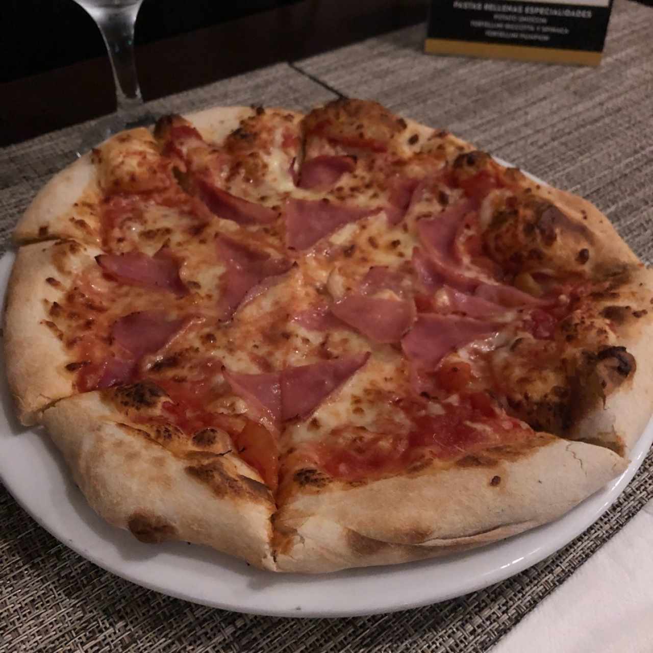 Pizza de jamón