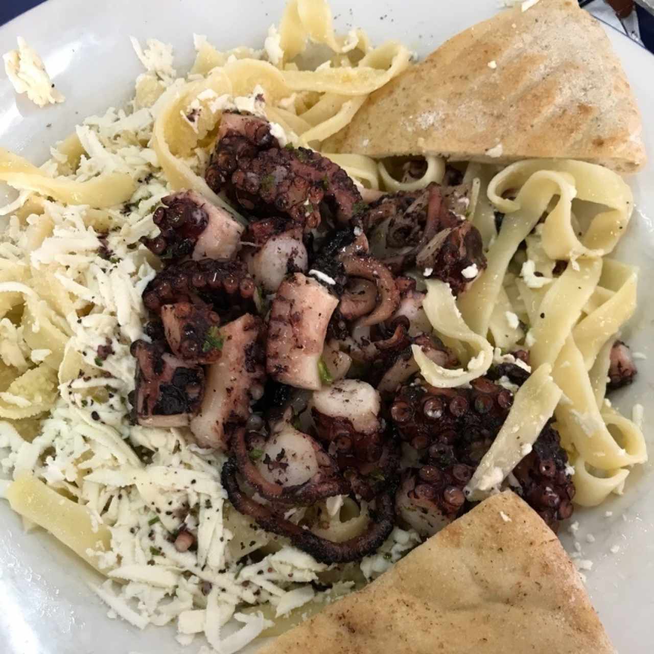 pasta con pulpo