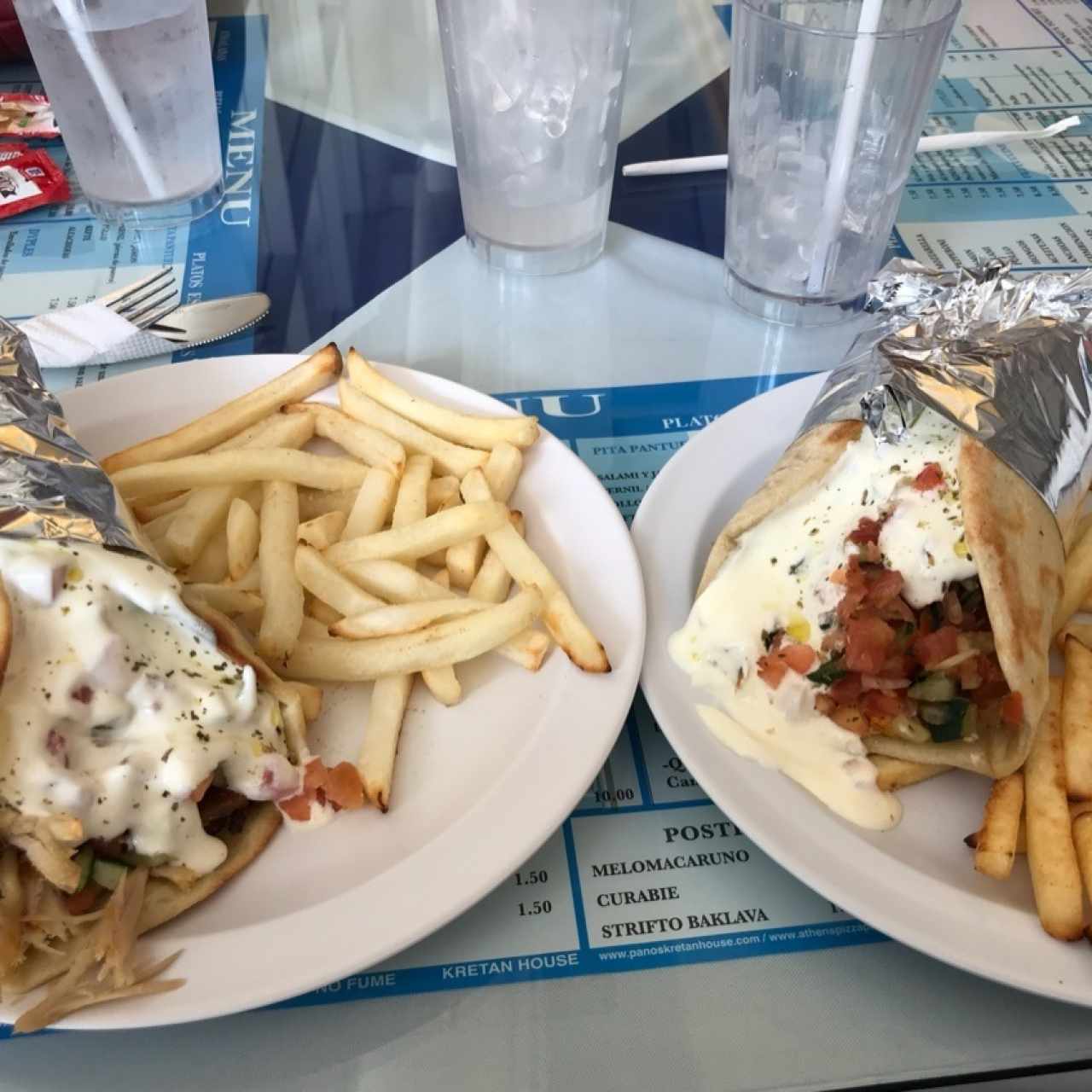 gyros de pollo