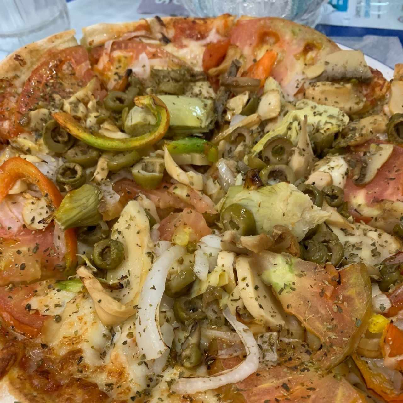 pizza de vegetales