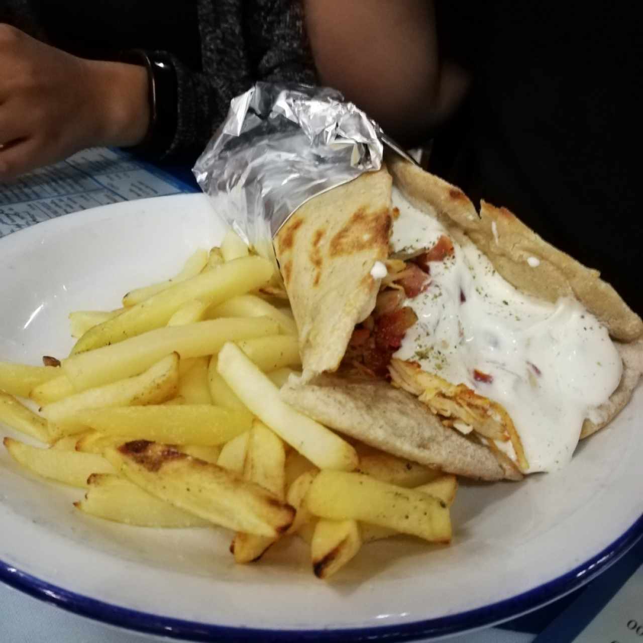 gyro de pollo 