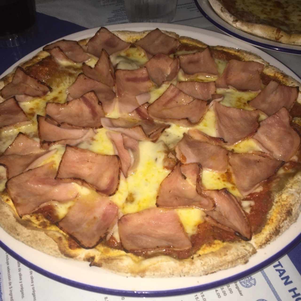 pizza de jamón