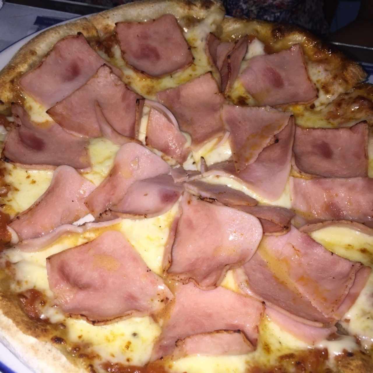 pizza de jamón