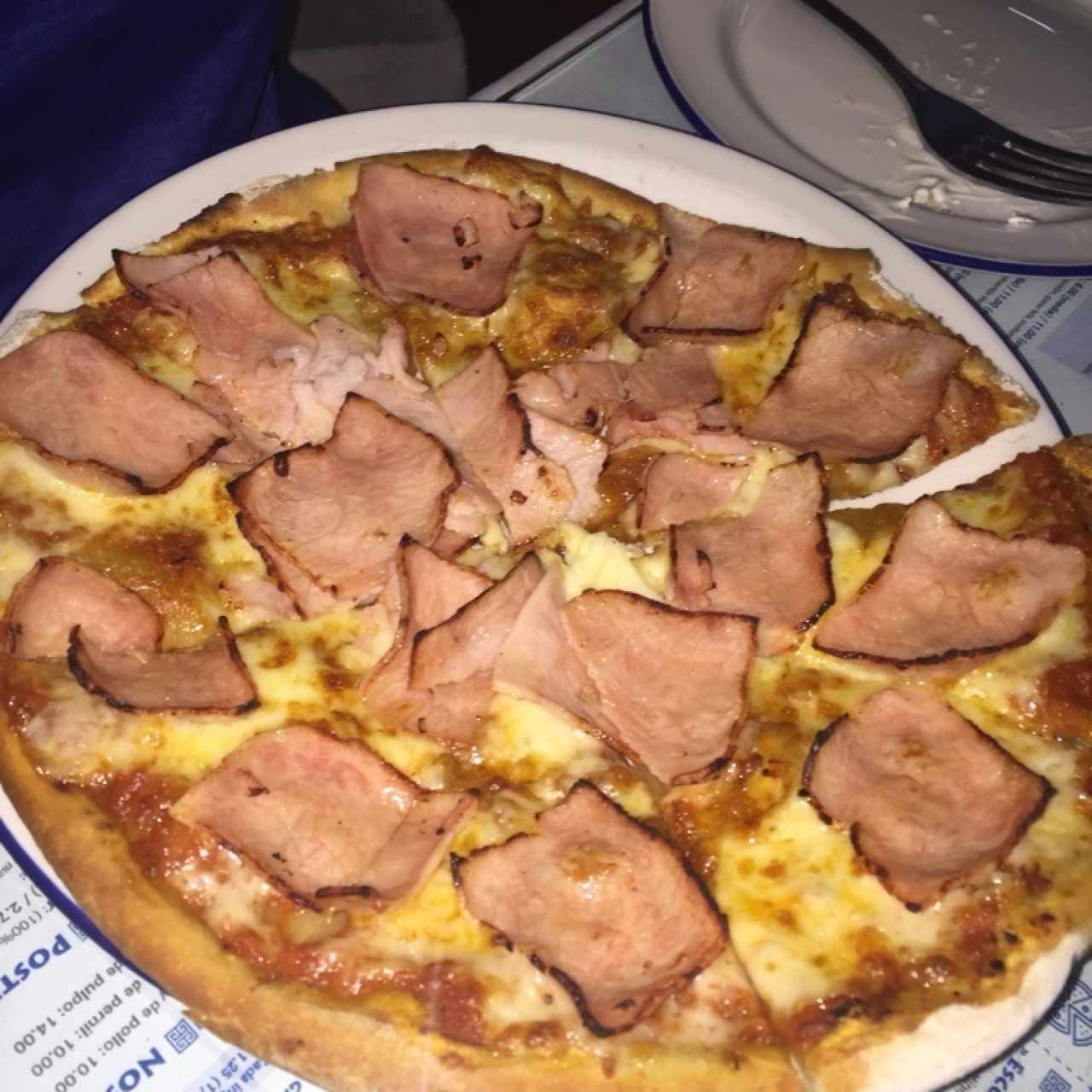 pizza de jamón