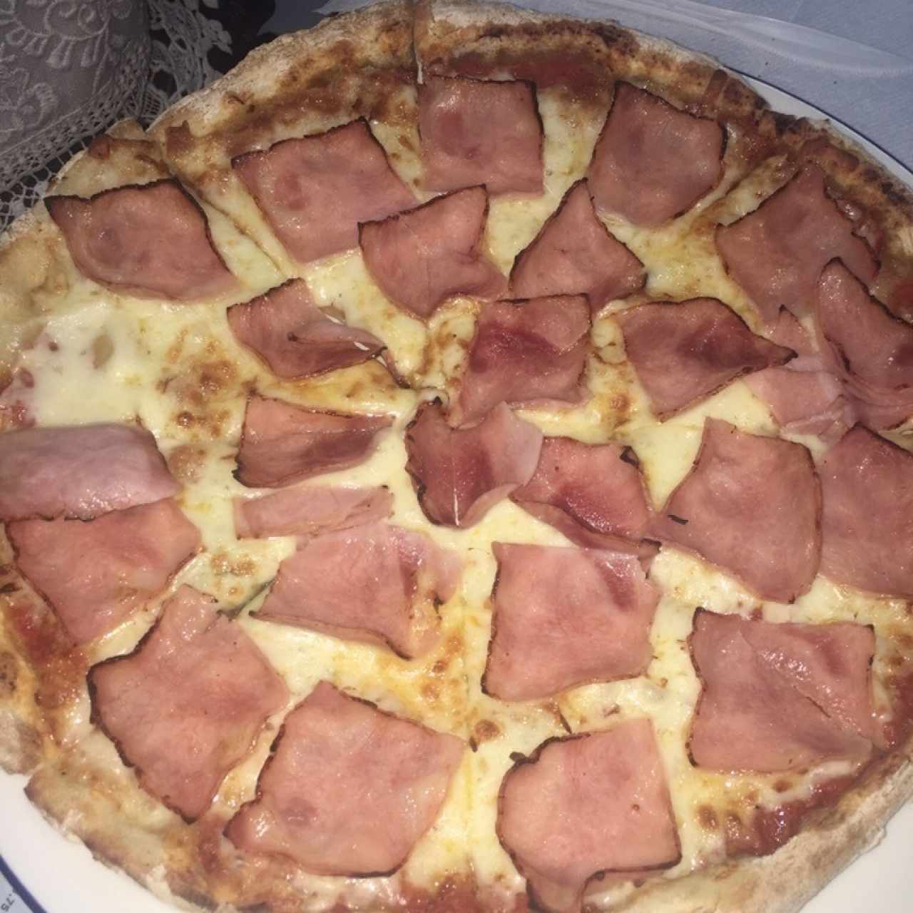 pizza de jamón