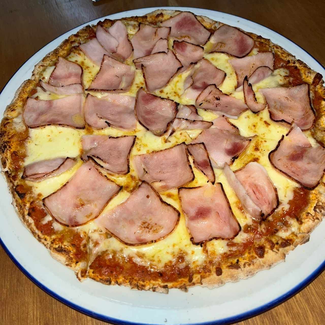 Pizza de jamón