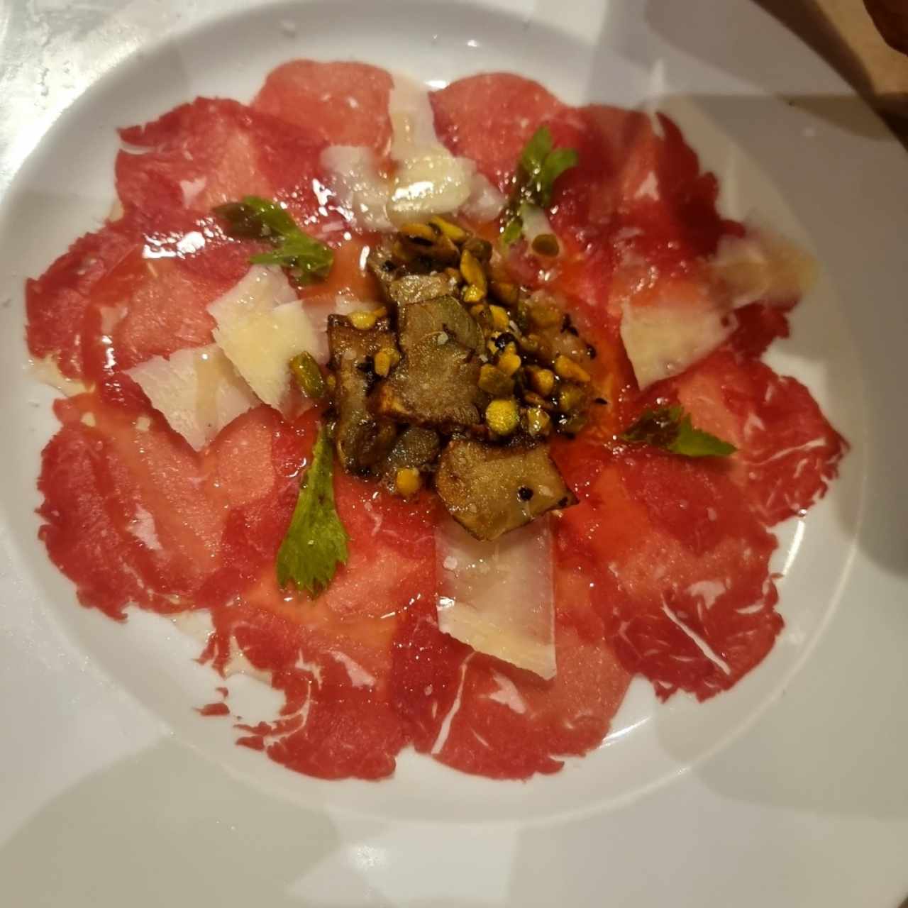 Carpaccio de res