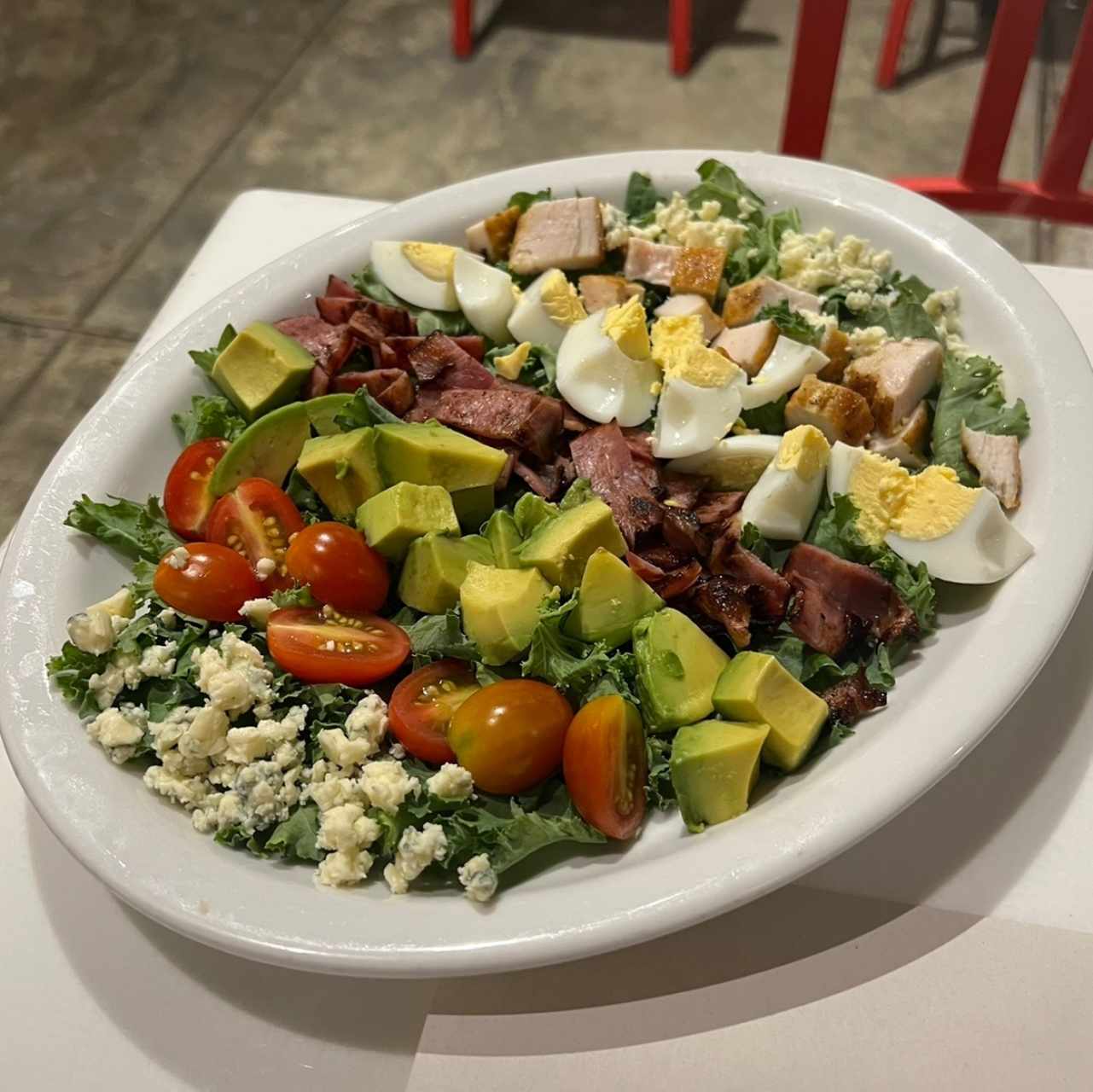 Cobb kale salad