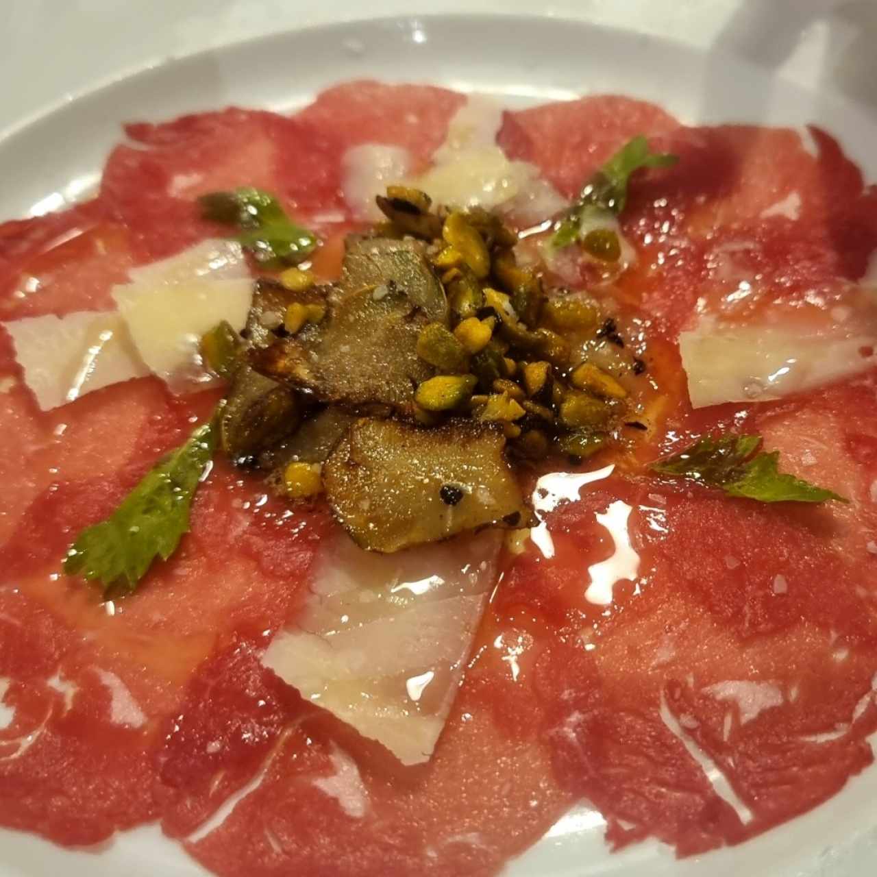 Carpaccio de res