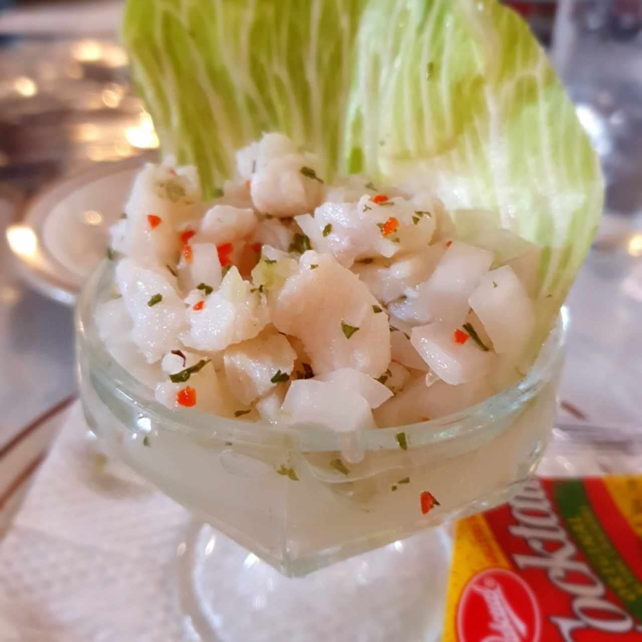 ENTRADAS / APPETIZERS - CEVICHE DE CORVINA