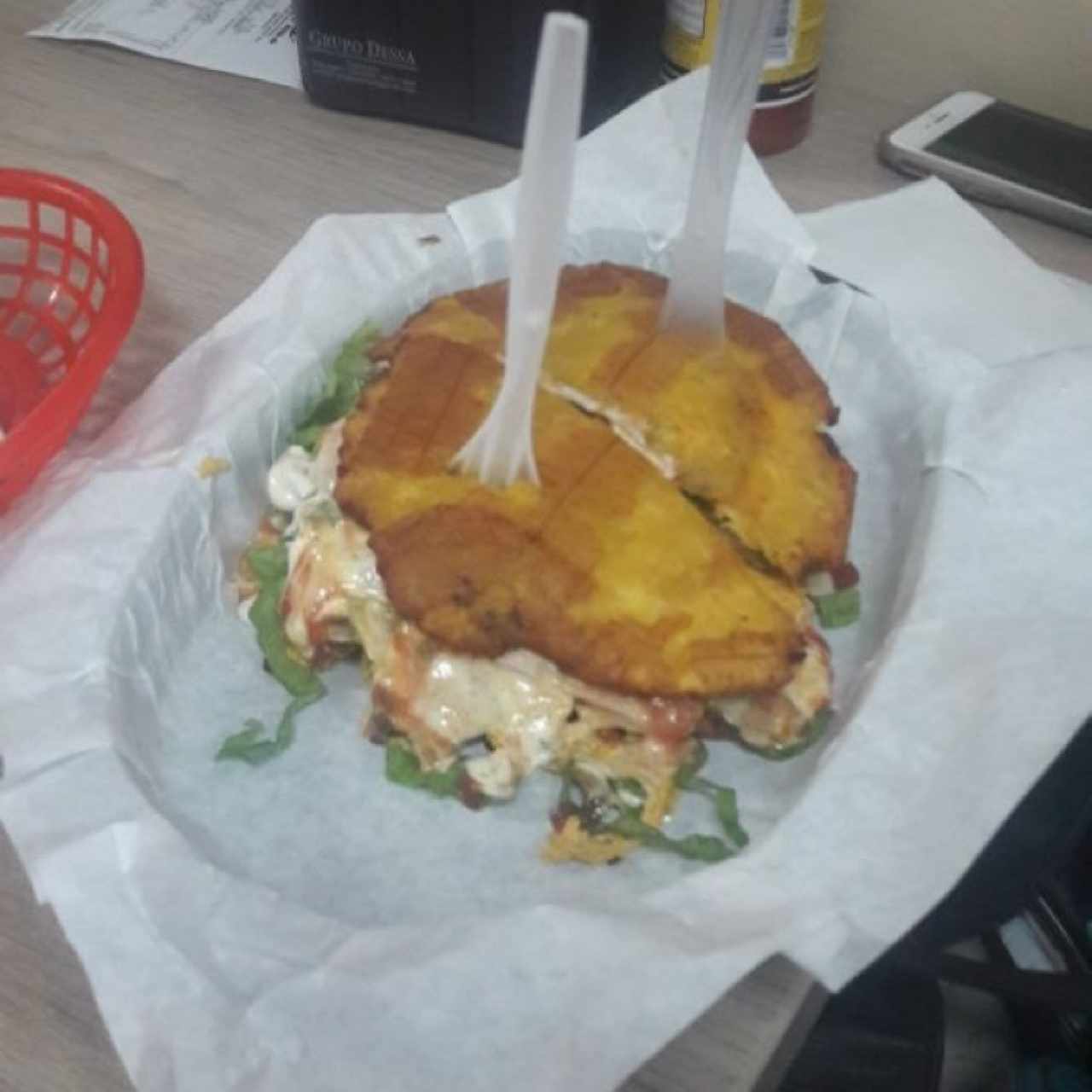 patacon de pollo 