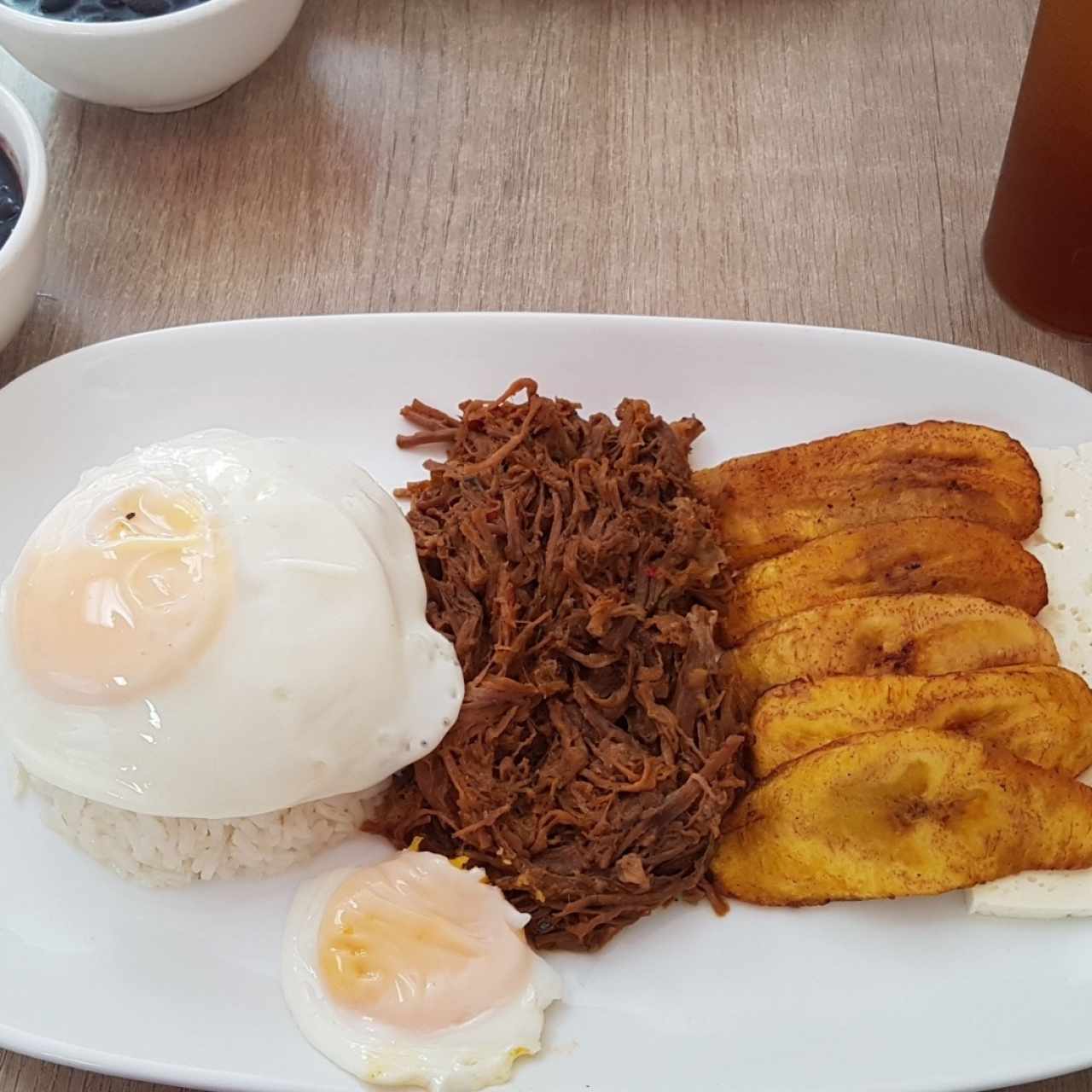 Pabellon y raspadura con limon 