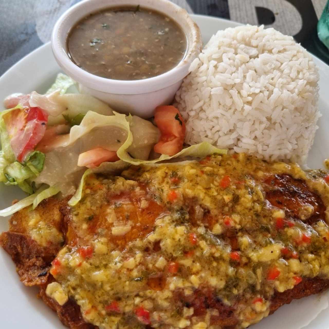 menú lunch de pescado