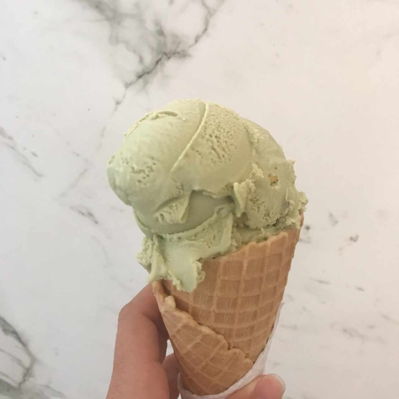 Helado de pistacho 