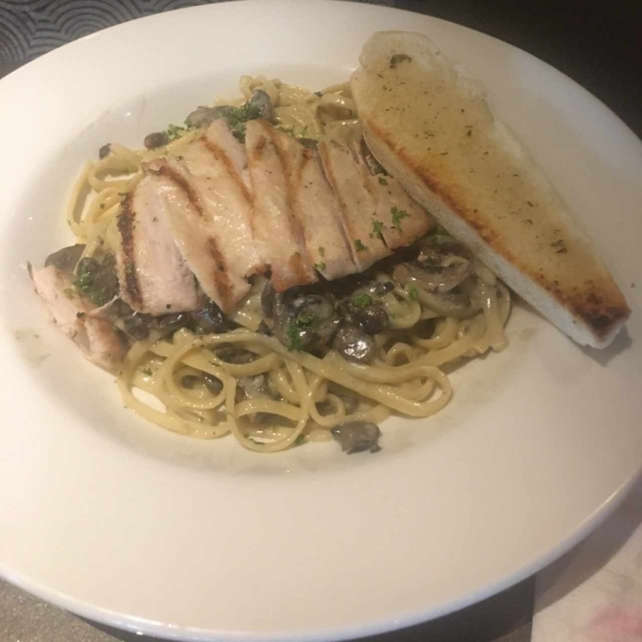 pasta con pollo