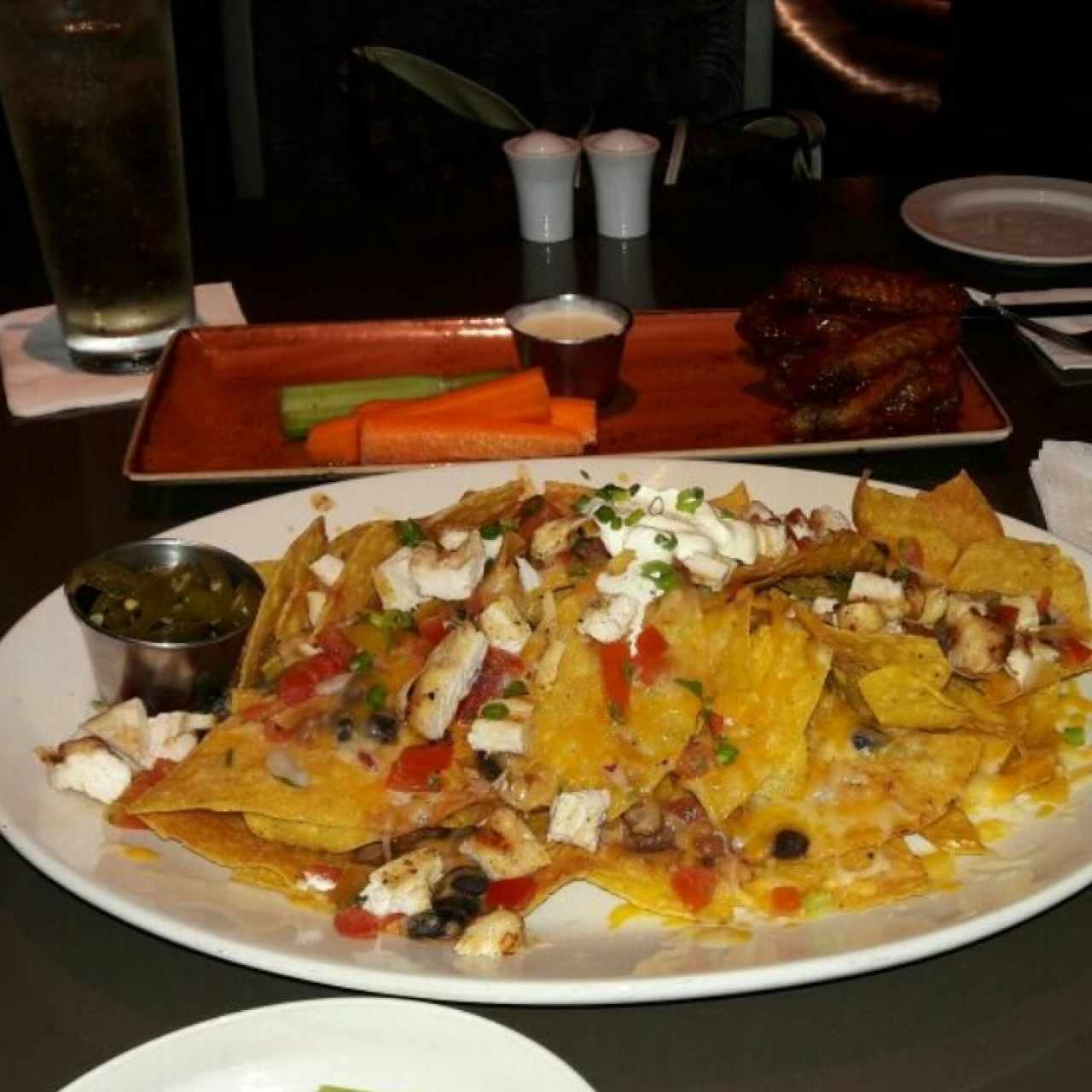 Nachos con pollo