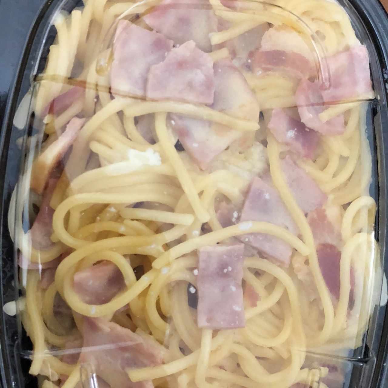 Pasta con jamón 