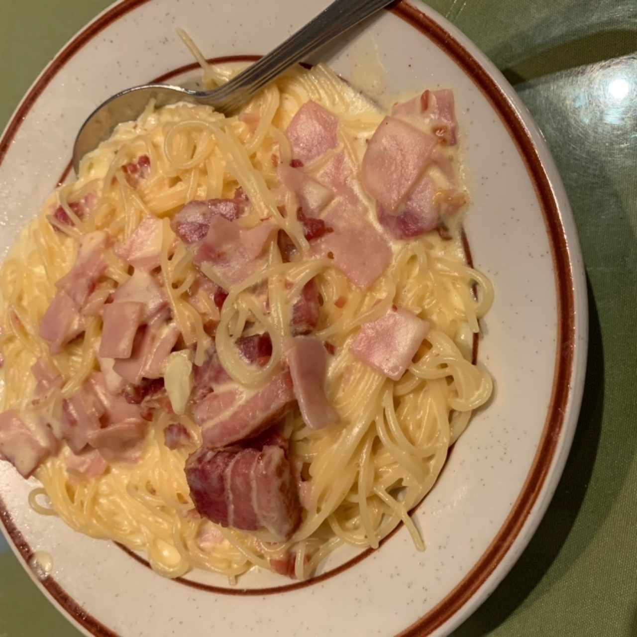 Spaghettini alla Carbonara