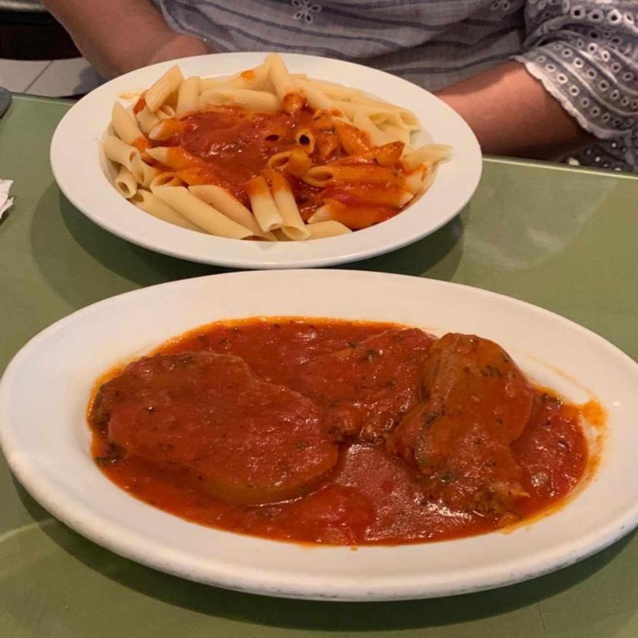 penne y lengua 