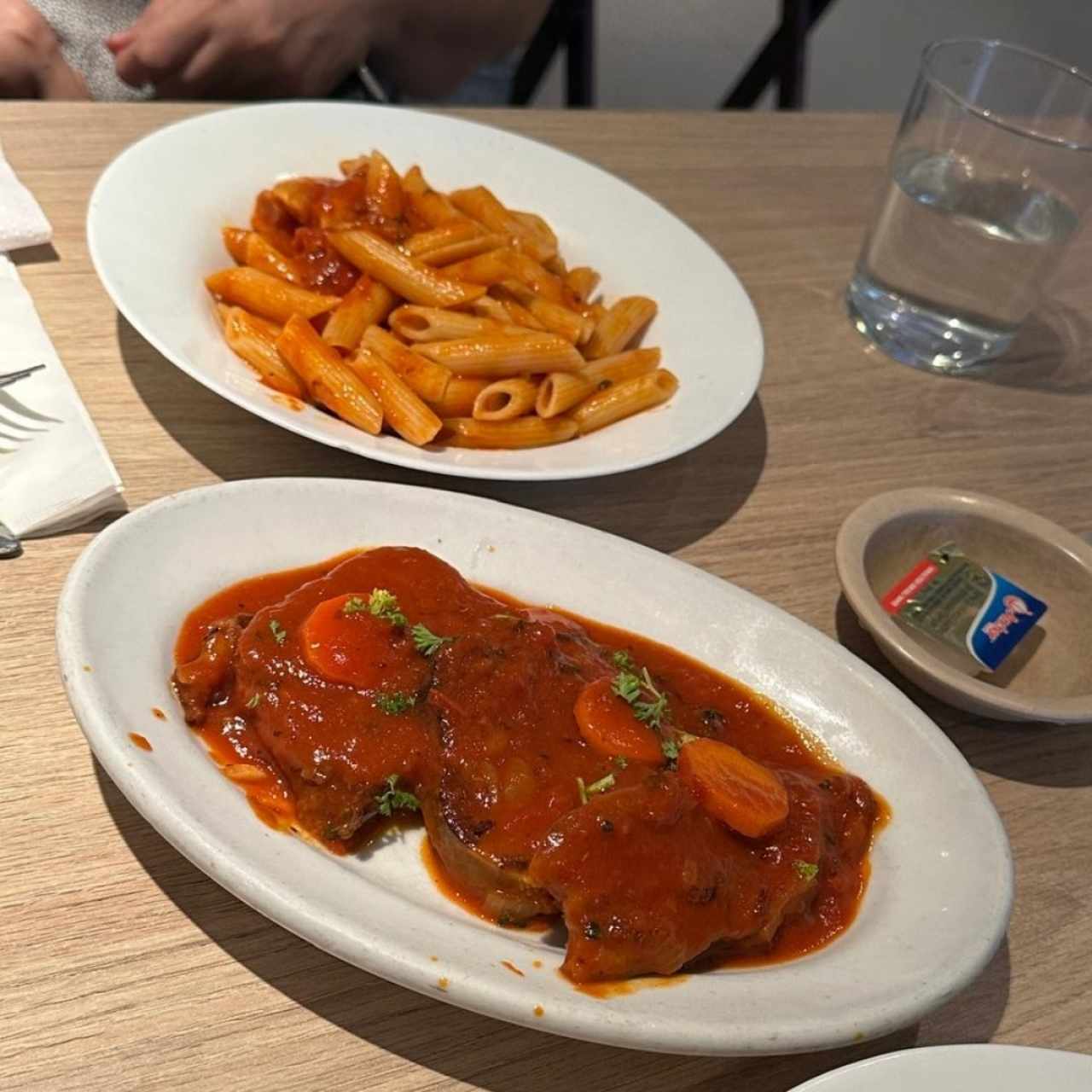 lengua y penne 