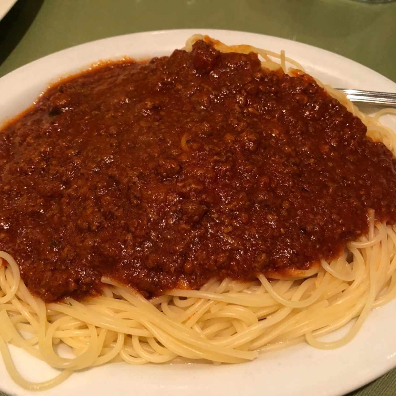 spaghettini bolognesa