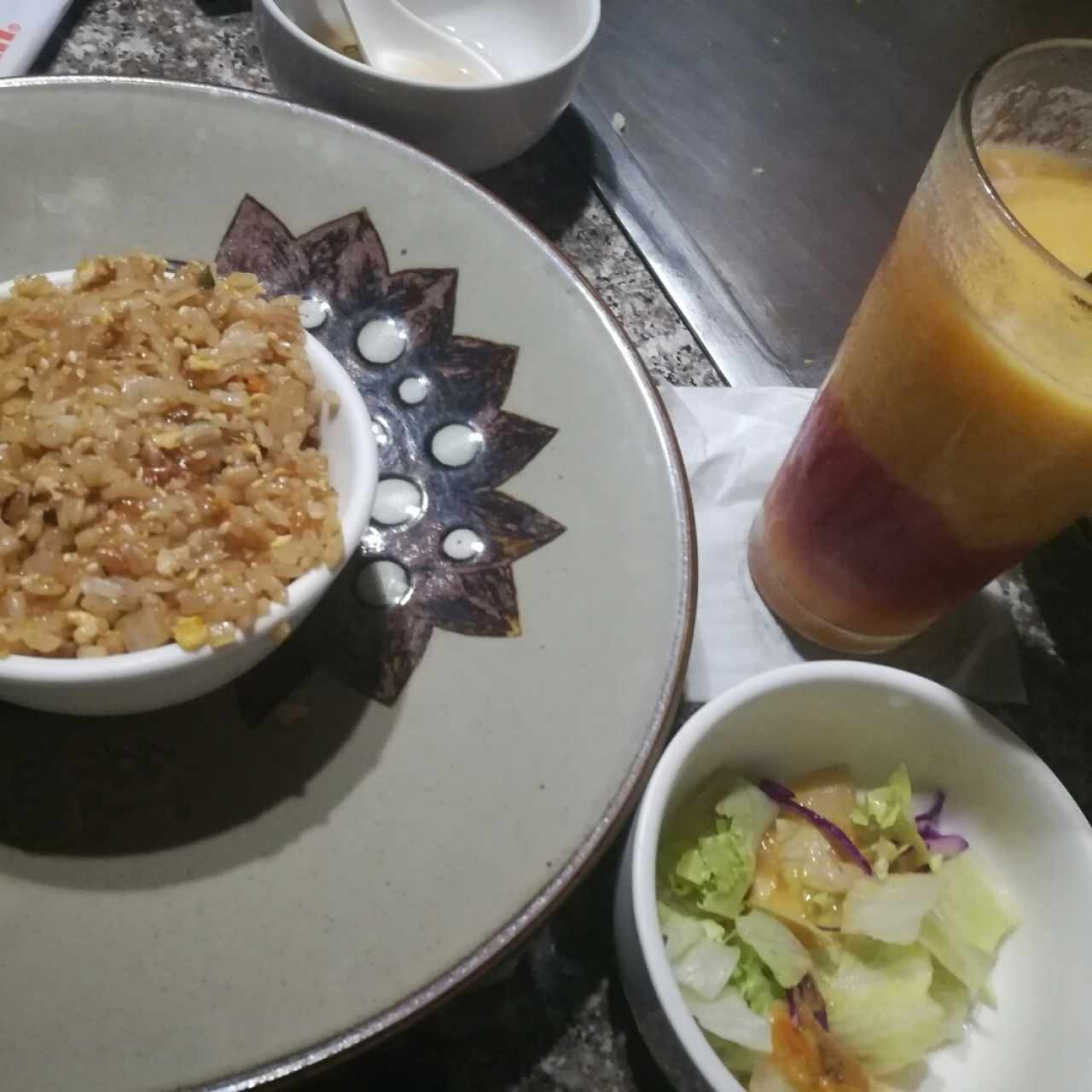 Arroz frito y jugó de Maracaná