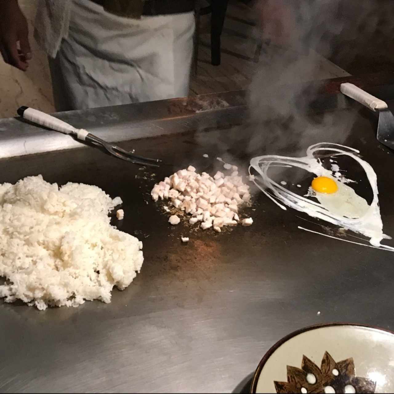 Preparación de Arroz Frito