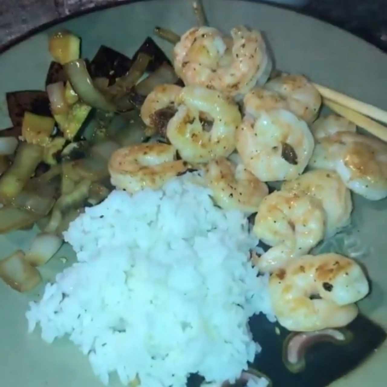 hibachi de camarones