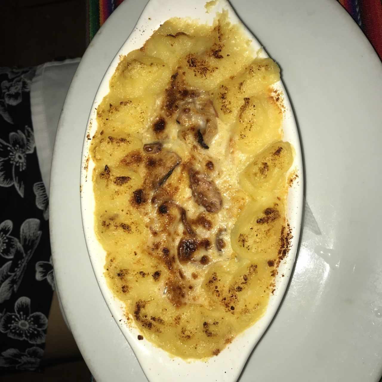 gratin de marisco (plato fuera del menu)