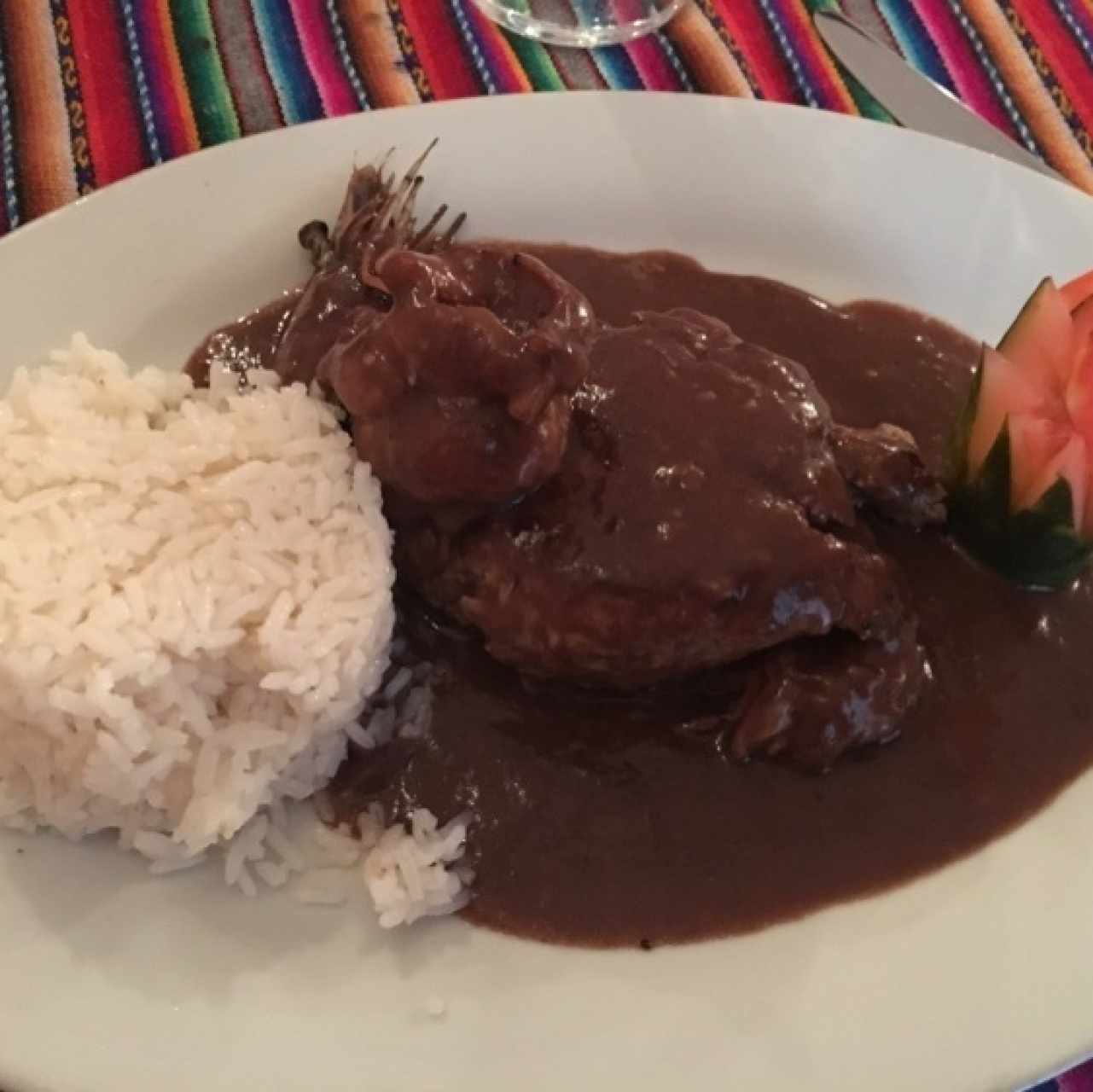 Filete relleno de langostinos