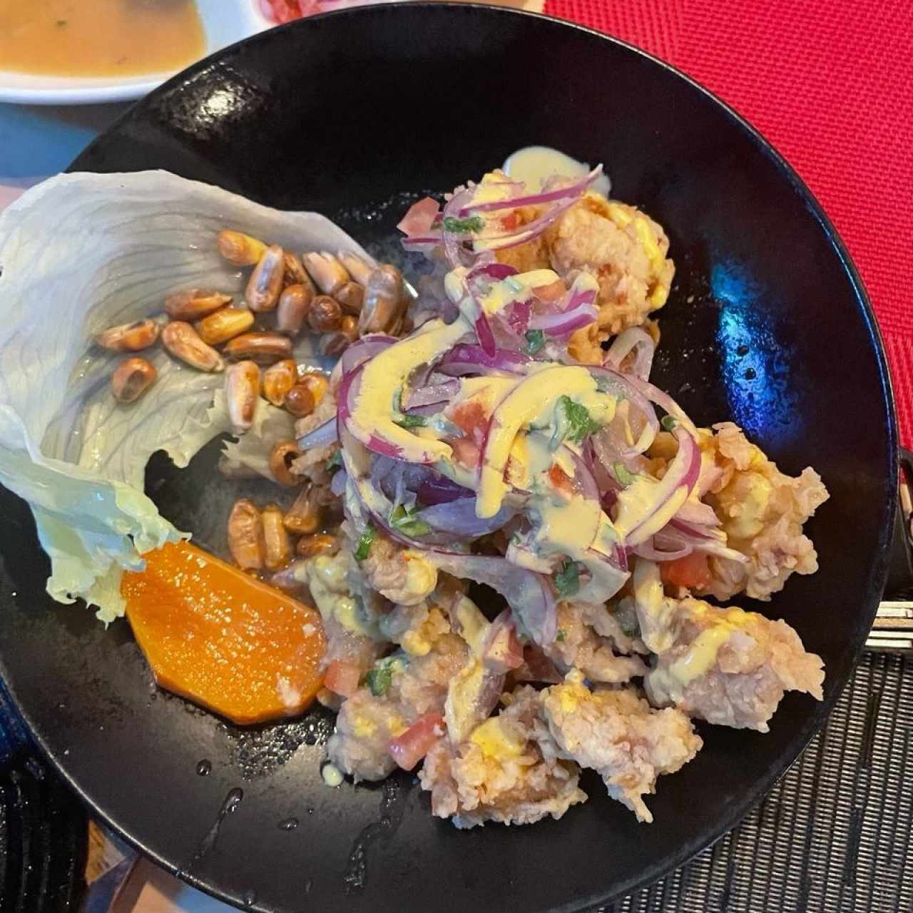 Entradas Calientes - Ceviche Frito Pescado