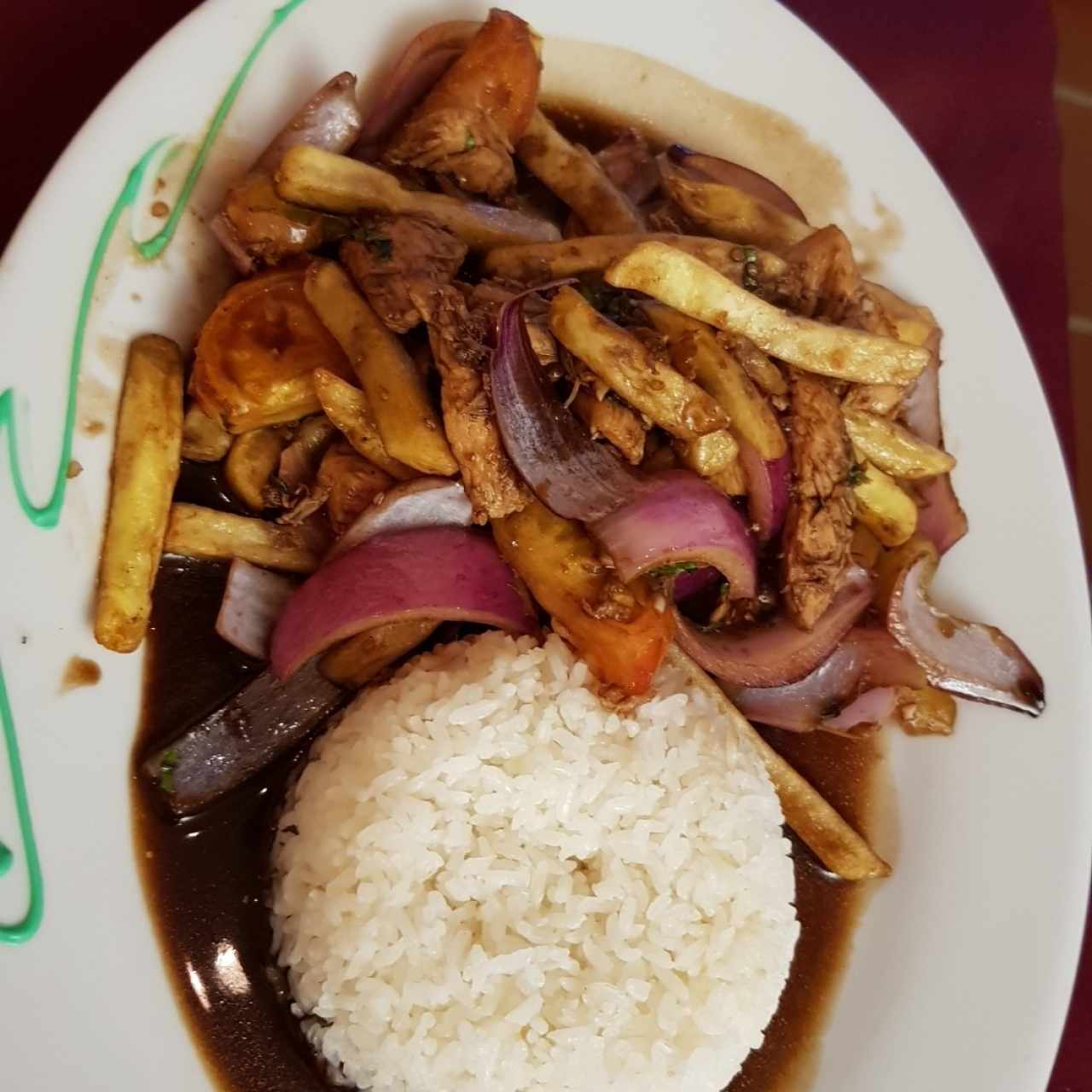 Salteado de pollo