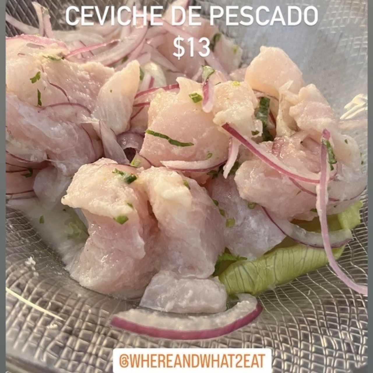 Entradas Frías - Ceviche de Pescado