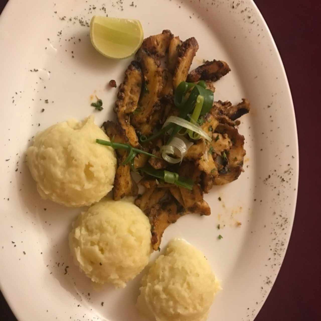 Pulpo al carbón. 