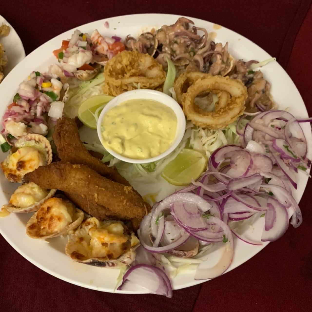 piqueo de mariscos