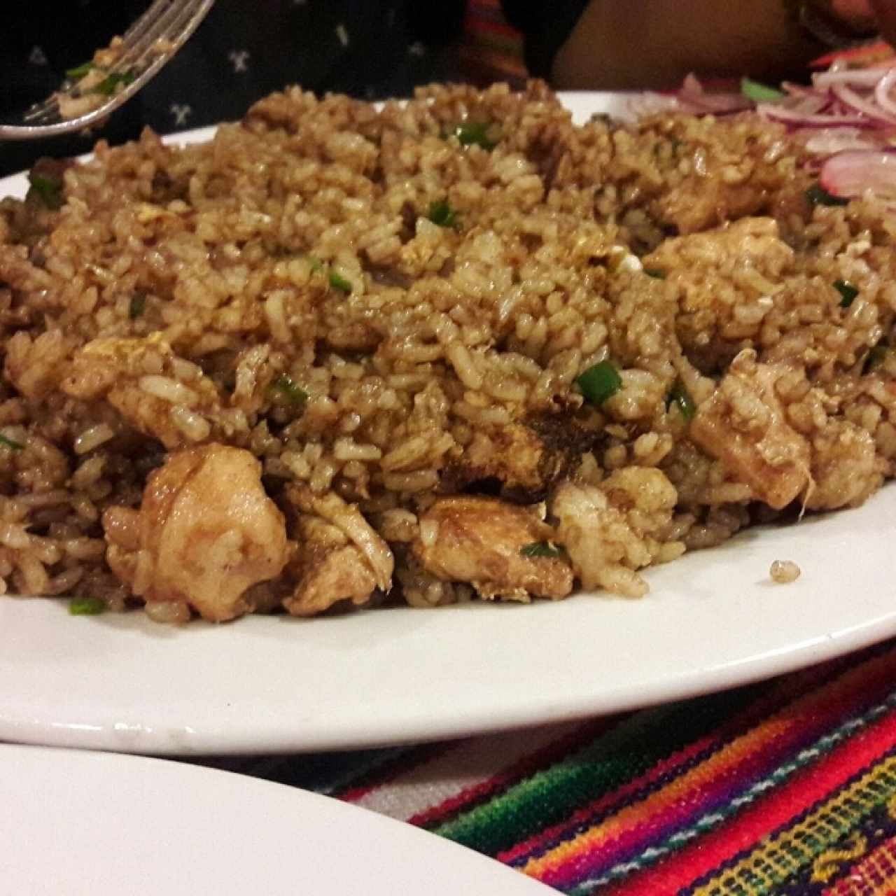 arroz chifa de pollo