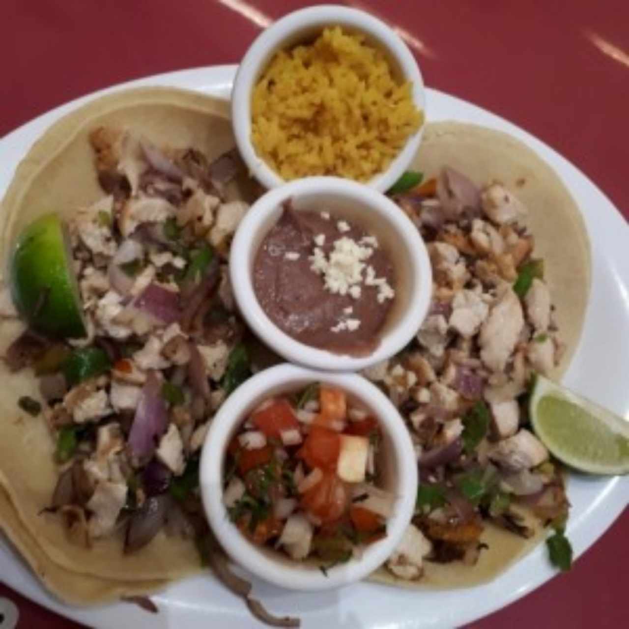 tacos de pollo