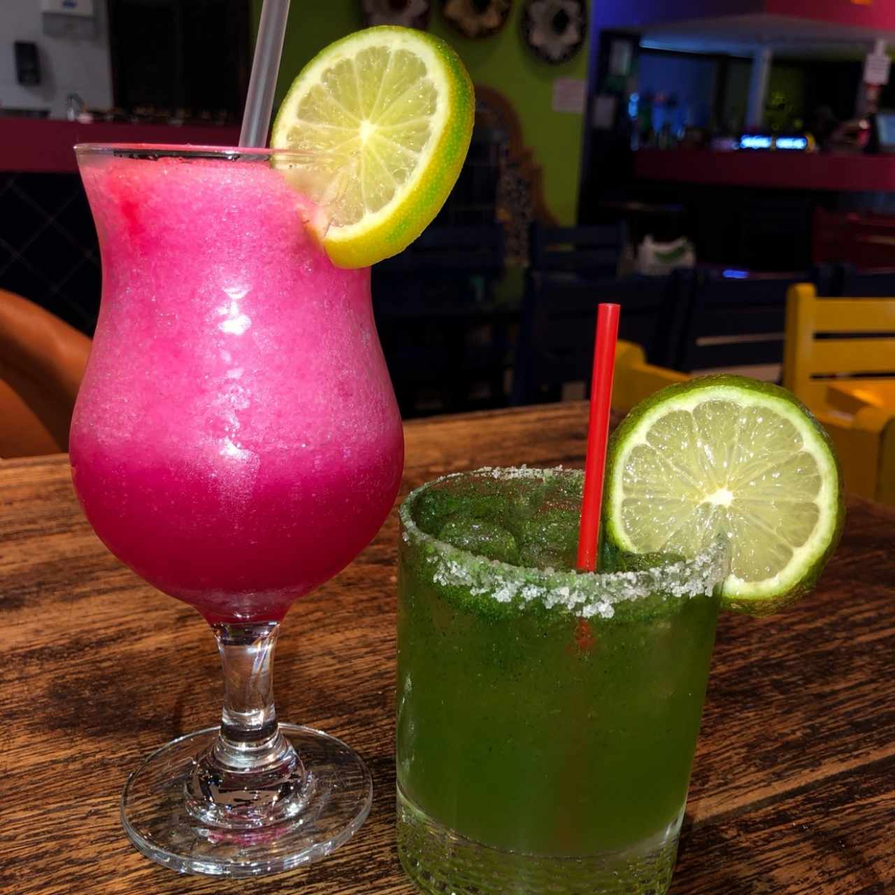 limonada rosa y green margarita