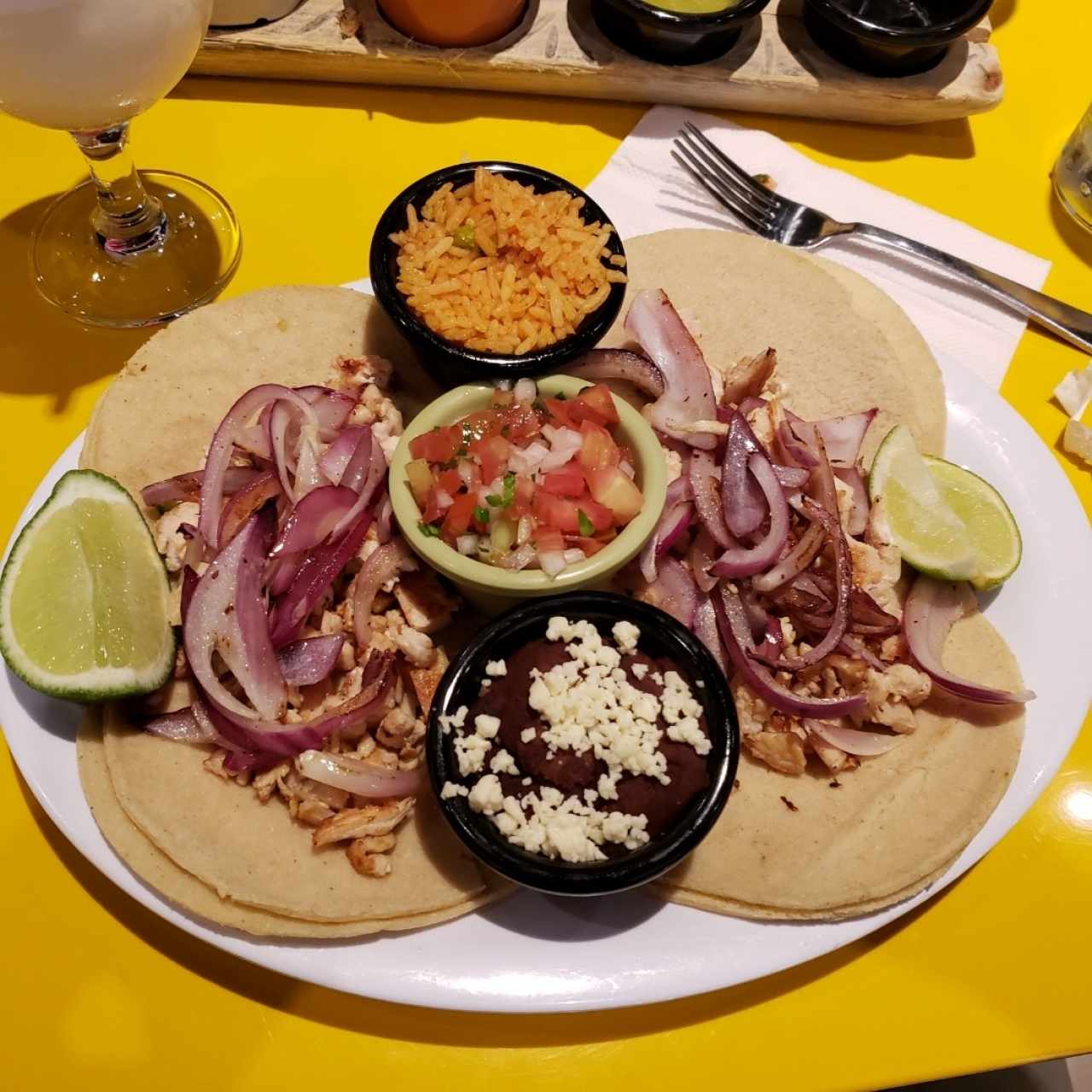 tacos de pollo