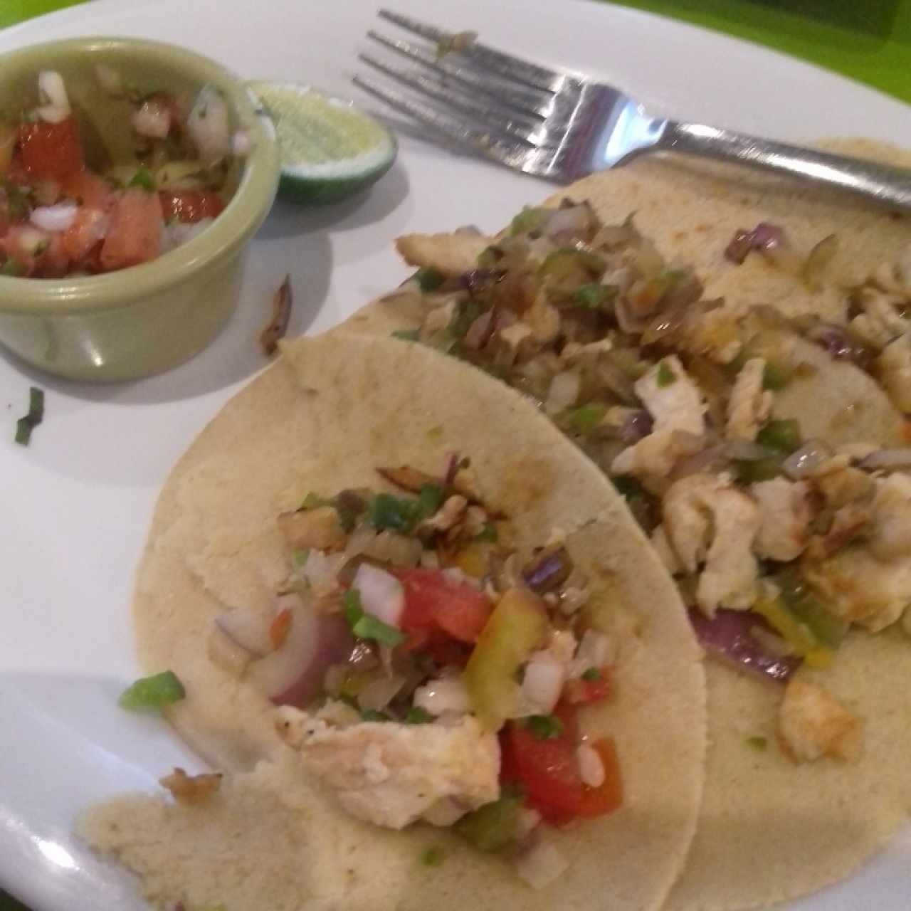 tacos de pollos